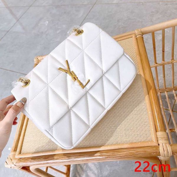 

handbags women shoulder bags totes black calfskin caviar classic diamond quilted bag chains double flap medium pu leather cross body 24