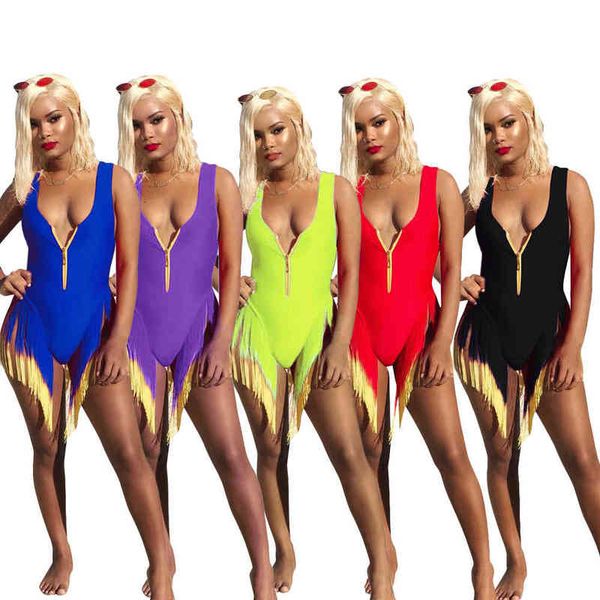 

women's gradual ls6263 tassel bikini swimsuit, White;black