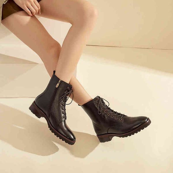 

boots women's boots martin women's autumn chimney knight leather cowboy chelsea shoes trend, Black
