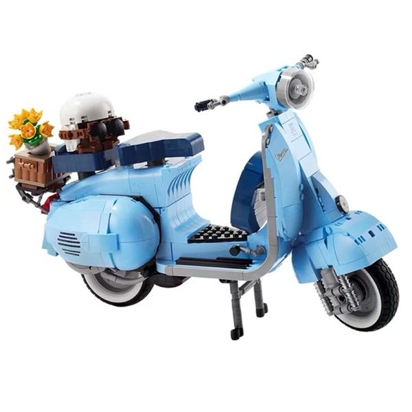 Roman Holida 125 MOC 10298 Знаменитый мотоцикл Сити Moto собрал строительные блоки. Брикиры высокотехнологичные игрушки для детей подарок 220715
