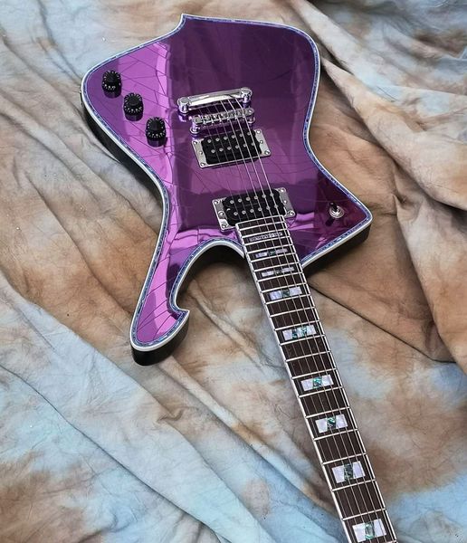 

2022 electric guitar cracked mirror quality guitar