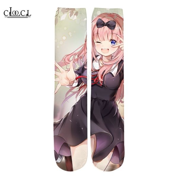 

est anime kaguya sama love is war 3d printed fashion men women allmatch harajuku selling straight socks 220617, Black