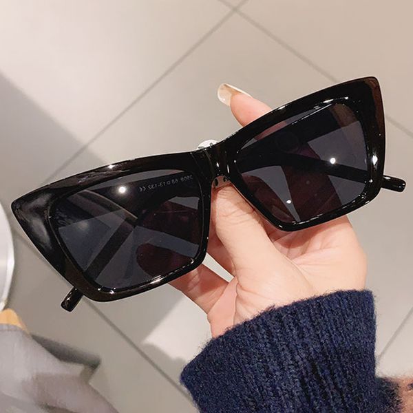 

vintage cat eye sunglass women 2022 luxury brand ladi new leopard sunglass female uv400 glass, White;black