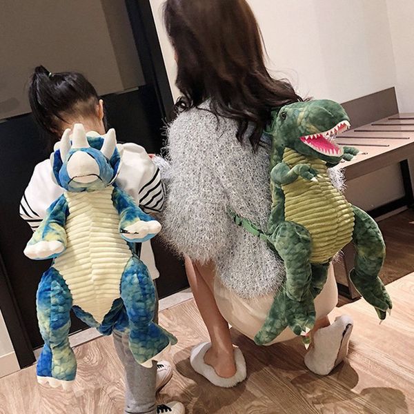 Simulazione Farcito grande dinosauro per bambini zaino creativo nuovo cartone animato giocattolo dinosauro produttori di pacchetti di peluche fornitura diretta