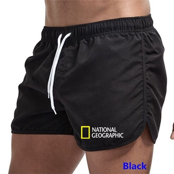 

brand pocket quick dry swimming shorts for men swimwear man swimsuit swim trunks summer bathing beach wear surf 220706, White;black