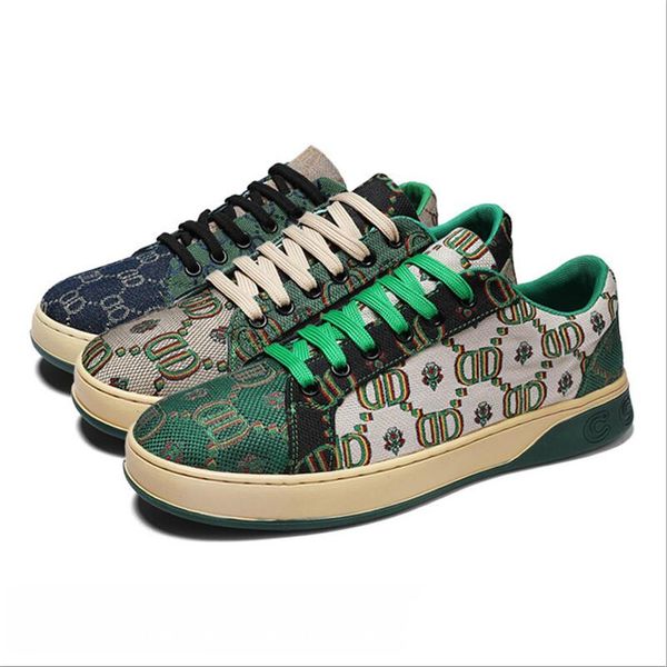

new men canvas casual shoes spring summer man lace-up flat skateboard shoes street trend print loafers da55, Black