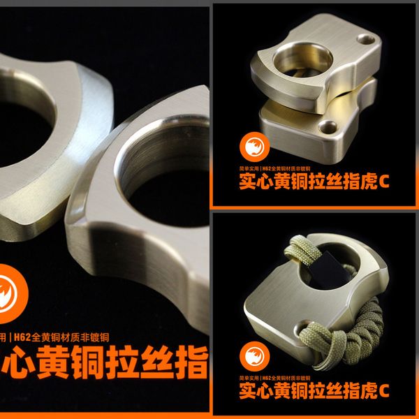 

brass mohr thickened finger tiger edc self driving sichuan tibet tour designers defense wolf military products tactical ing camping cf3mcf3m, Silver