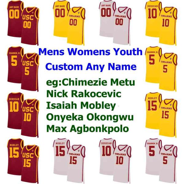 USC Trojans Koleji Basketbol Formaları Erkek Kyle Sturdivant Jersey Ethan Anderson Elijah Weaver Noah Baumann Jonah Mathews Özel Dikişli