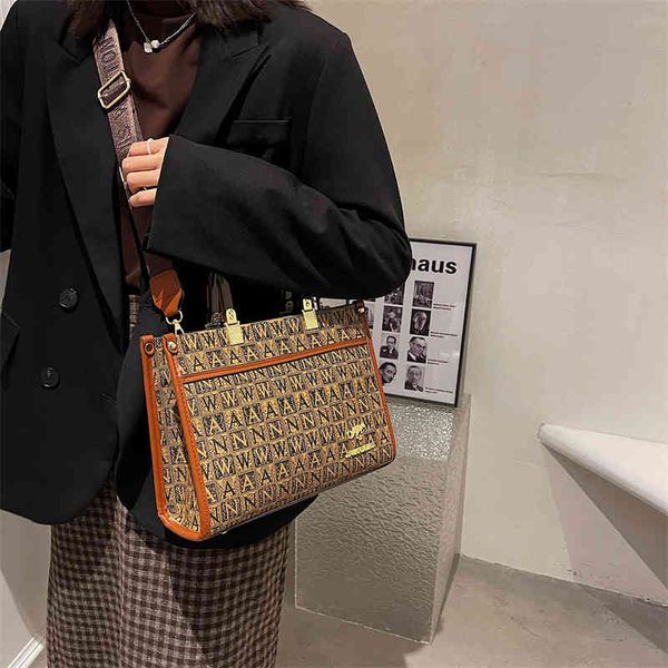 

new fashion printing large capacity portable tote fashionable one shoulder women's bags luxury brand purses