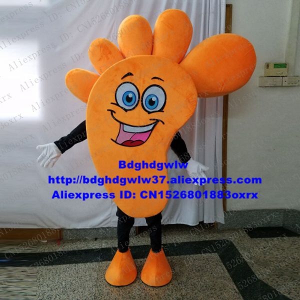 Mascote boneca traje pés humano pés mascot traje adulto personagem cartoon roupa outfit terno advertisement e publicidade simbólico embaixador zx216