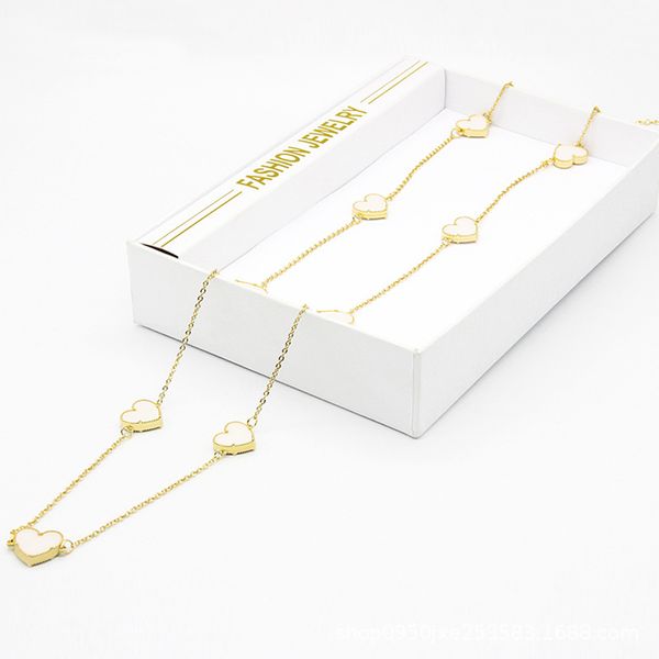 

beautiful 4 leaf clover pendant necklace bracelet for women gift, Silver