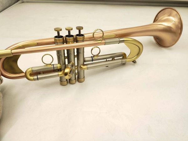 

bb trumpet brass lacquered gold professional musical instrument with case