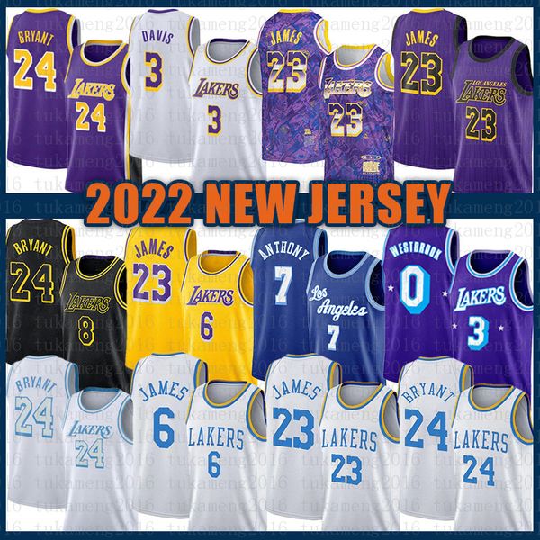 

0 7 lebron james anthony white davis basketball jersey 23 6 3 russell westbrook carmelo anthony los angeles''lakers''kob, Black;red