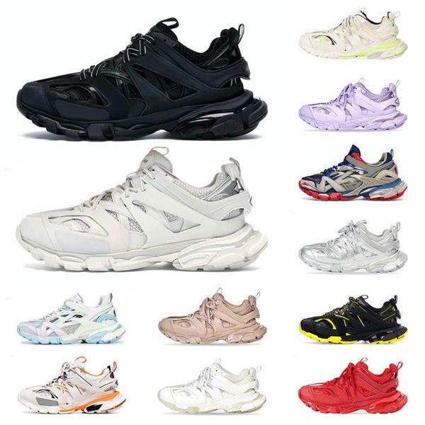

wholesale triple s track 3.0 women luxury casual shoes grey orange green black shiragiku white pink blue size 36-45 mens paris sneakers spor