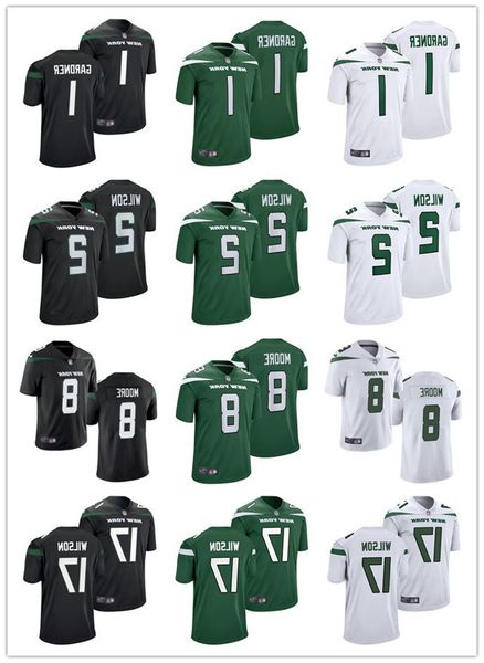

football jerseys new york''jets''1 ahmad sauce gardner 17 garrett wilson 2 zach wilson, Black;red