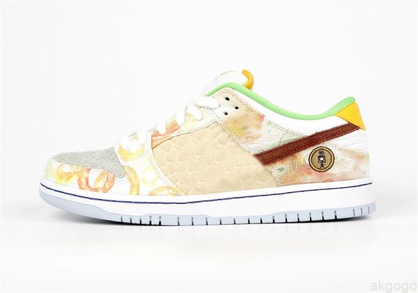 

2022 cny street hawker low tie-dye chinese new year metallic copper light silver pueblo brown basketball shoes men women with box us