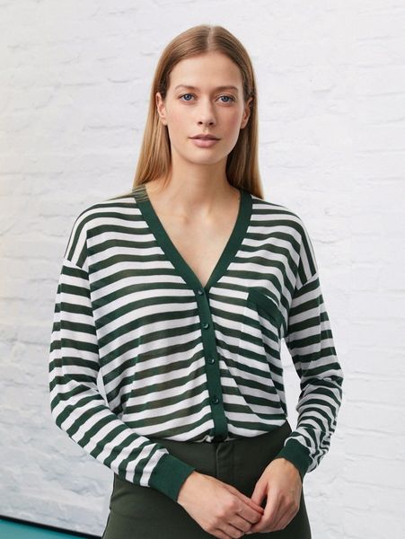 

motf premium lyocell button through cardigan h86l#, White;black