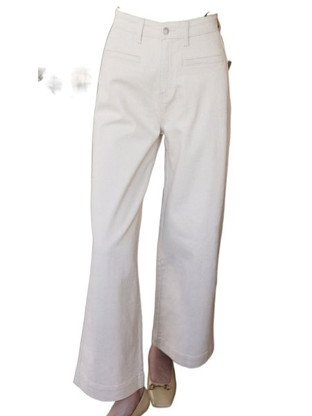 

simple retro high waisted straight leg jeans f6j6#, Blue