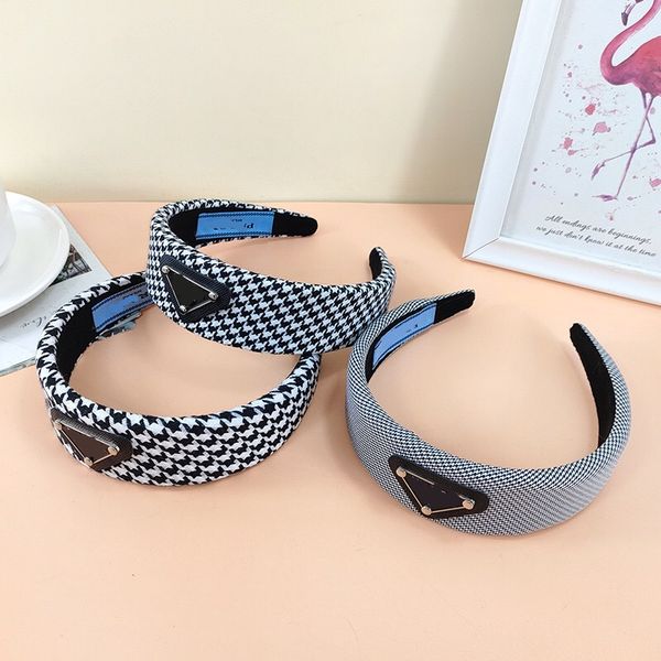 

luxury designer headbands hair bands for women girl brand elastic headband sports fitness headband head wrap p letter, Silver