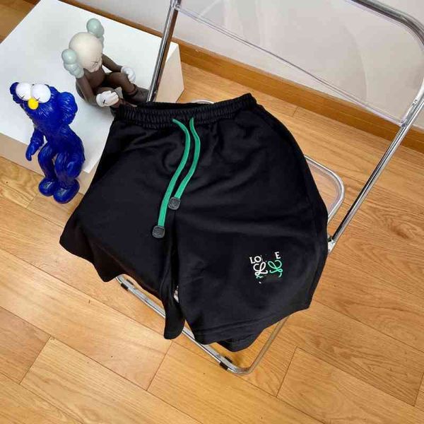 

factory direct sales 55% off green cord contrast shorts loose trend versatile lovers' terry shorts unisex, White;black