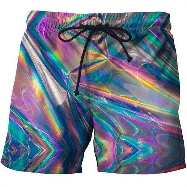 Shorts masculinos 3D Impresso Arte psicodélica Men Candy Harajuku Moda Masculina/Feminina Verão Casual Casual Drop Shipping T220825