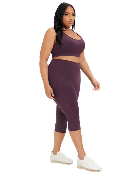 

plus solid sports set m7ja#, Black