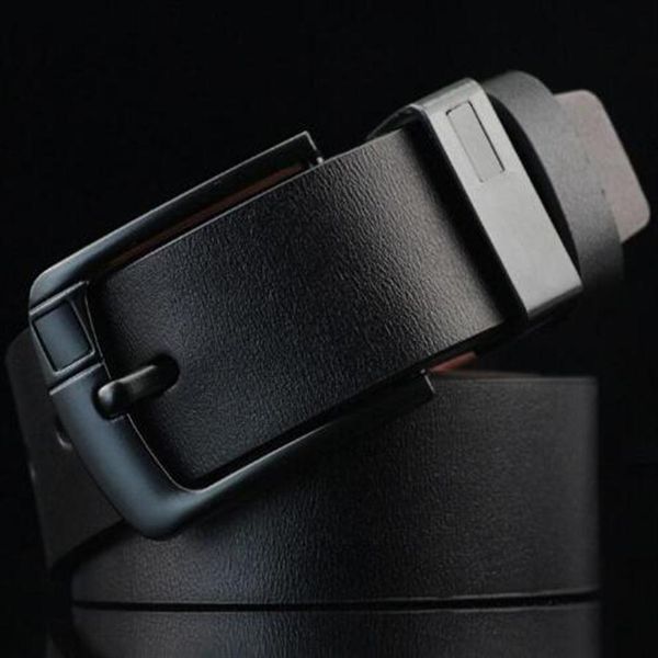 

2019 fashion belt leather men belt good quality smooth buckle mens belts for women belt jeans strap272j, Black;brown