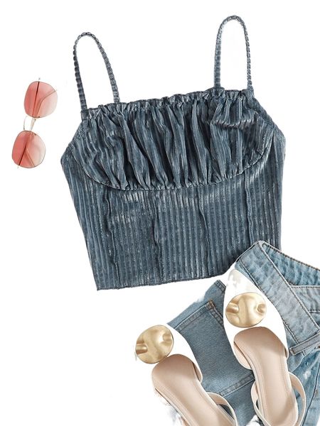 

ruched bust velvet crop cami i5zh#, White