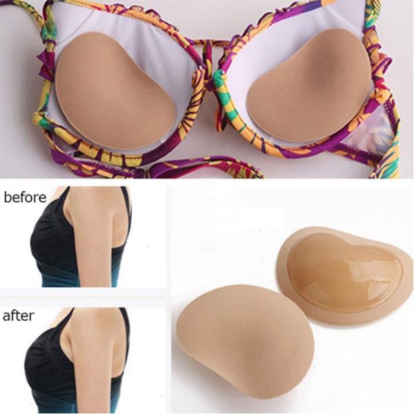 

invisible bra pads push up sponge for wedding dress magic strapless backless bralette plus size bras women, Red;black