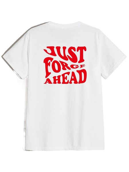 

romwe guys slogan graphic tee e87y#, White;black