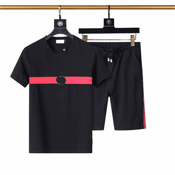 

summer men's designer tracksuits men clothing crew neck short sleeves casual women's sportswear, Gray