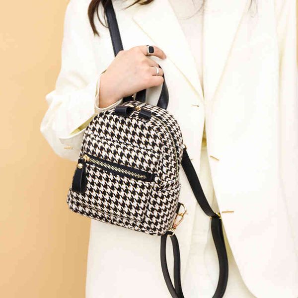 

backpack women's small backpack version versatile simple style women's shopping and commuting purses_gcer, Red;black