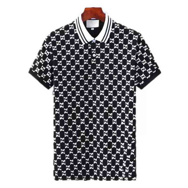 

men's polo shirts business lapel casual t-shirts luxury graphic, White;black