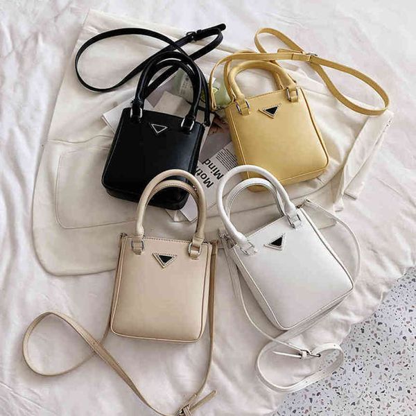 

80%2022 new luxury bags summer portable square simple texture fashionable small fresh bagwomen's fashion bags