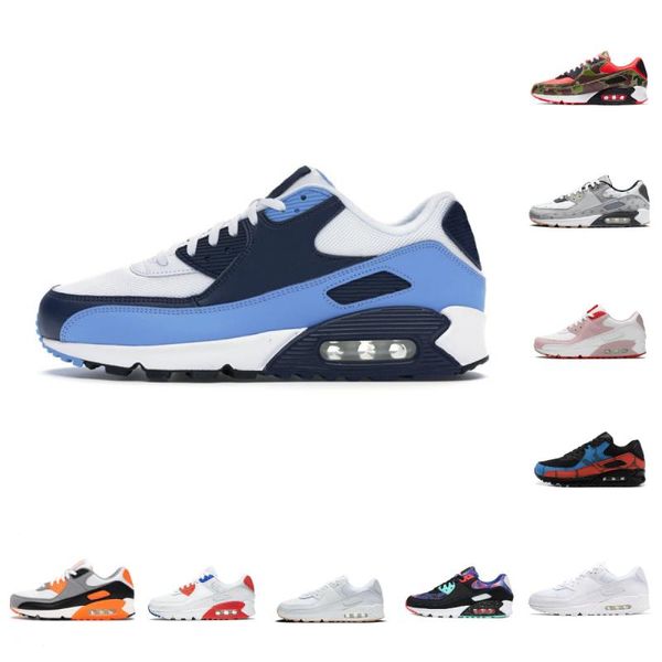 Air90 Sevgililer Günü Erkek Koşu Ayakkabıları 90 OG Üçlü Siyah Spor Kırmızı Recraft Kurt Gri Beyaz Polka Dot Kadın Griffey Swingman Recraft Toplam Turuncu Eğitmenler Sneakers