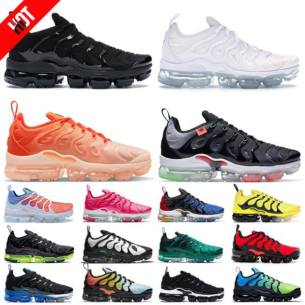 

tn plus boots women men running shoes triple white black royal red reverse sunset rainbow atlanta metallic gold bred pure platinum mens trai