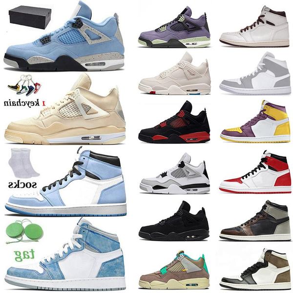 

jumpman 1 4 fragment 4s mens women basketball shoes canvas zen master red thunder cactus jack 1s university blue outdoor trainers sport ghgt