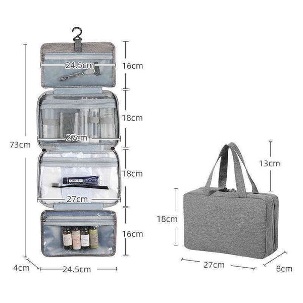 

cosmetic cases men's travel wash bag makeup artist brushes set pouch toiletry kit women's waterproof organizer for bathing 220708
