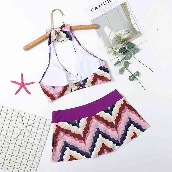 

split women's print small group bikini swimsuit swimsuit, White;black