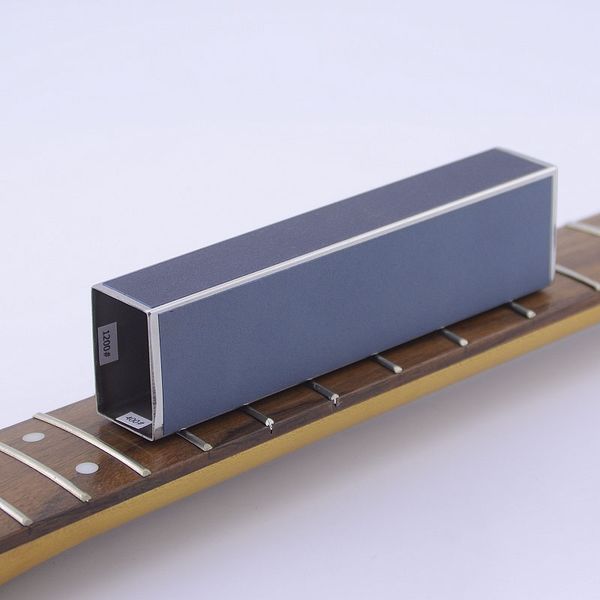 

aluminum guitar bass fret leveling file with self-adhesive sandpaper