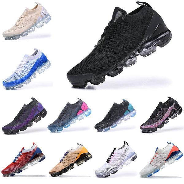 

2019s men 2018s running shoes triple black white fashion fly 2.0 designer women flys cushion trainers zapatos outdoor sneakers walking eur 3