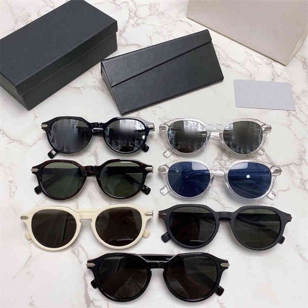 

new d round personalized show smallfactory outlet fashion men's women's sunglasses2022 trendy latest sunglasses, White;black