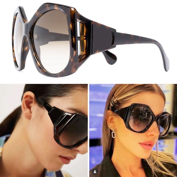 

fashion designer sunglasses 0875s oversized frame women glasses uv protection leisure travel vacation classic design brand sunglasses origin, White;black