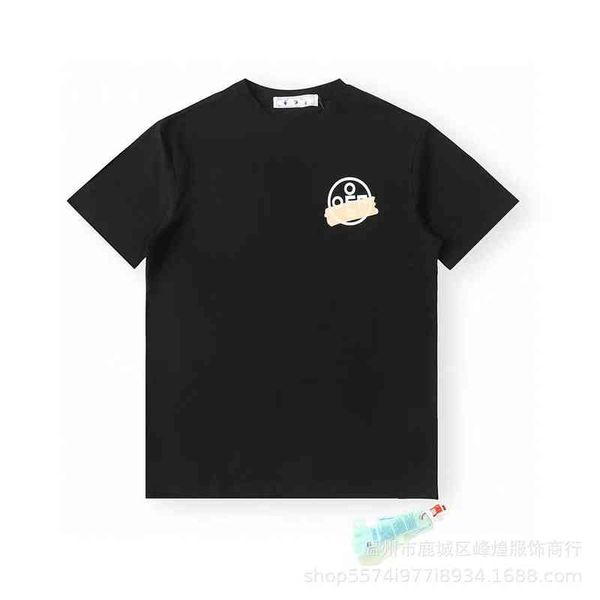 

new fashion trend brand short sleeve wholesale zhichao off gilding arrow sticker lovers, White;black