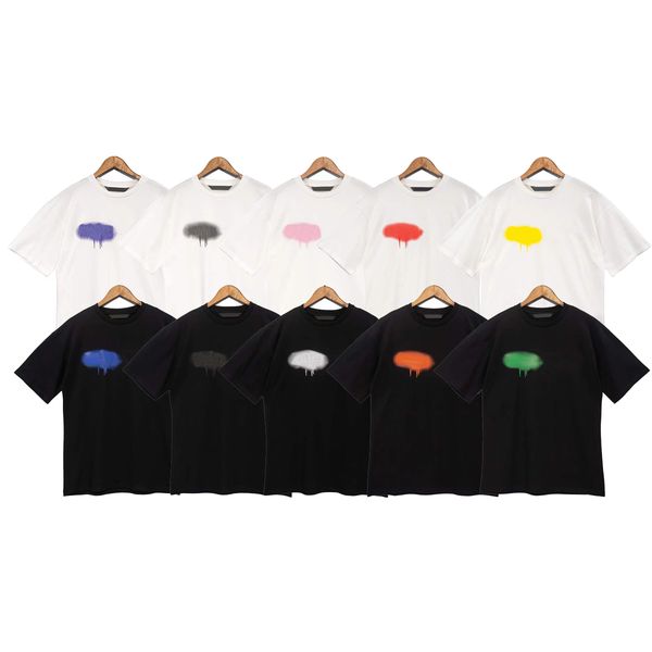 

summer men t-shirts tees palm desighner for mens loose fashion letter tshirts loose short sleeve women lovers s m  xl, White;black