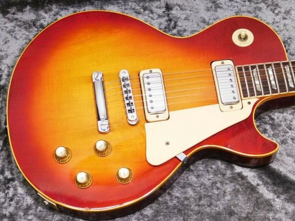 

paul deluxe '76 cherry sunburst electric guitar