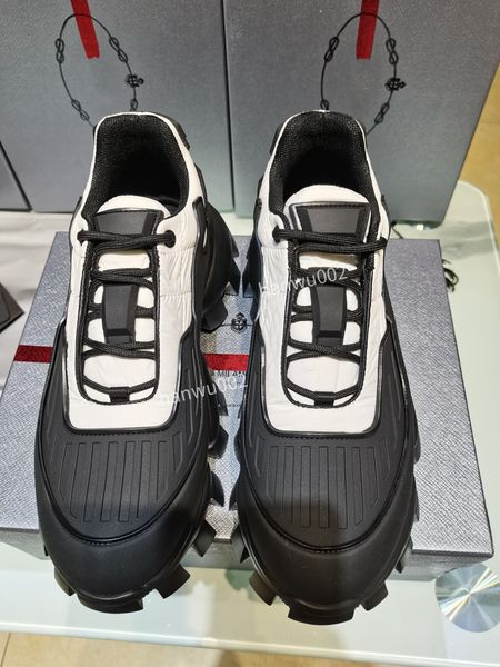

2022 spring and summer new shoes women's thick soled casual shoes leather sneakers flat size38-45 pld210201, Black