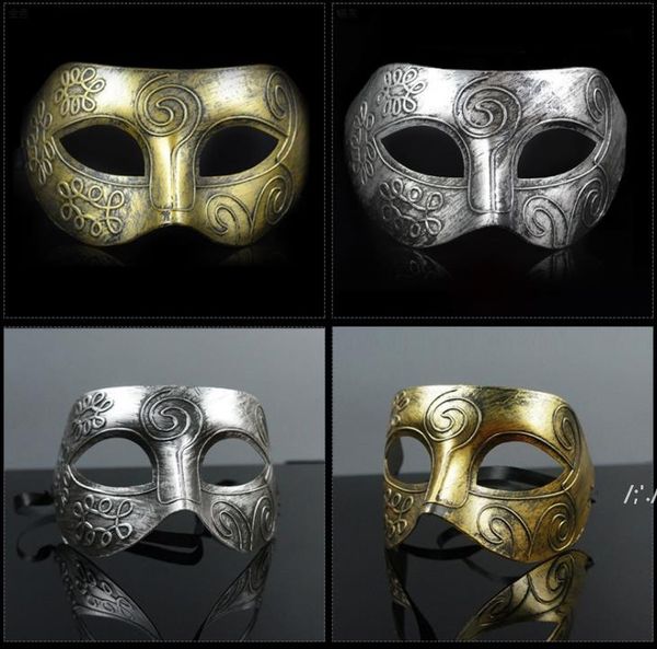 Neue Retro-Maske aus Kunststoff für römische Ritter, Maskenballmasken für Männer und Frauen, Partygeschenke, Dress Up GWB15250