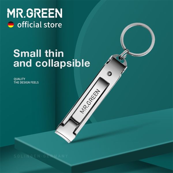 

mr green collapsible nail clippers small and thin portable travel scissor stainless steel manicure cutter tools files 220708