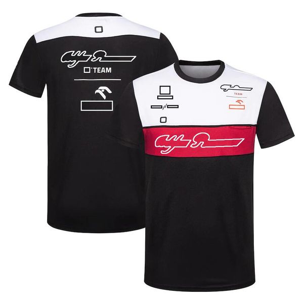 F1 Giyim Yeni Sezon Formül 1 Yarış Takım Kavur Polo Gömlek Kıyafet Takımı Tulumları Kısa Kollu T-Shirt Erkekler Custom273q